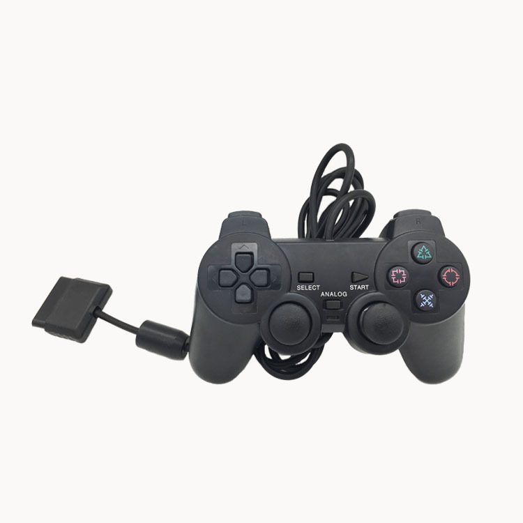 Factory direct supply PS2 vibration gamepad PS2 gamepad wired single vibration P2 wired gamepad