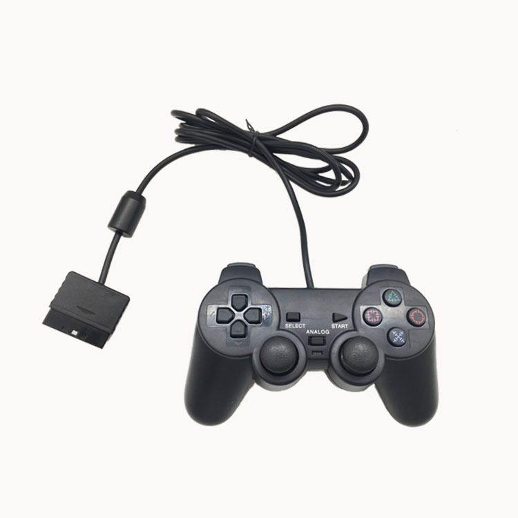 Factory direct supply PS2 vibration gamepad PS2 gamepad wired single vibration P2 wired gamepad