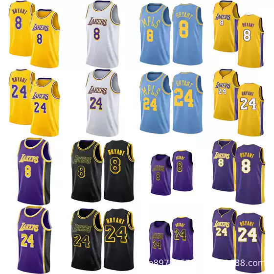Heat-Pressed Jersey Lakers 8 #   24 # Kobe Bryant Basketball Jersey 76Ers James James Jersey