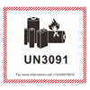New version of UN3841/UN3091 lithium battery fireproof label lithium metal aviation warning air cargo machine sealing sticker