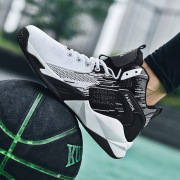2025 Breathable Sports Basketball Shoes Men's Large Size Non-Slip Student Boots Youth Travel Shoes Cross-Border Casual Sneakers