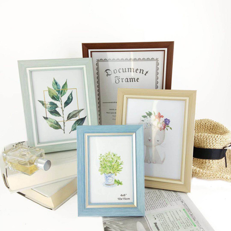 Plastic photo frame European style table 6 7810 inch photo wall studio children A3A4 photo frame ID card puzzle picture frame