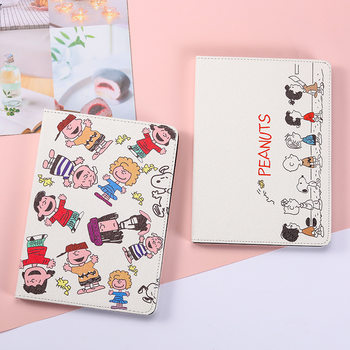 Suitable for 2021 New Ipad10.2 Protective Case Air2 Tablet Leather Case Mini12345 Shell 9.7inch Snoopy