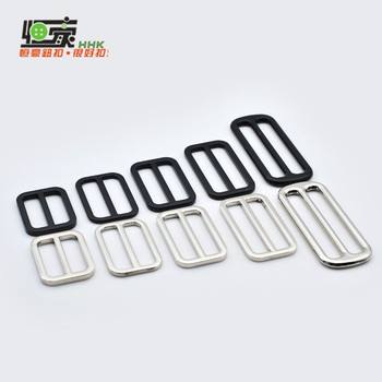 Metal Button Button Clothes Belt Button Decorative Buckle Three Buckle Japanese Buckle Bag Adjustable Flat Double Face