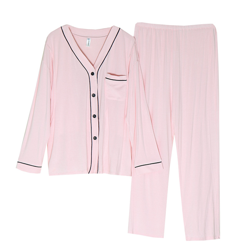 Spot June 222 clothing pure 69 months pregnant women modal pajamas summer thin postpartum nursing pregnant lactation