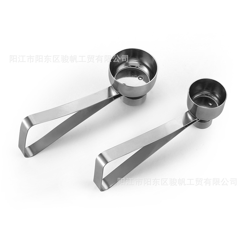 Factory spot stainless steel quick egg opening device household glutinous rice egg shell opening device creative egg shell separator egg pulling device