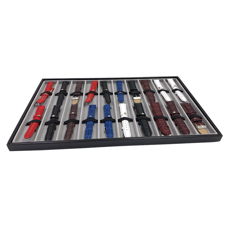 Shopkeeper recommends window display of 10-grid watch panel display rack props watch strip Tray storage box watch box tray