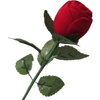 Factory Direct Sales Jewelry Box Red Velvet with Branch Ring Box Velvet Ring Box Fashionable Long Velvet Gift Jewelry