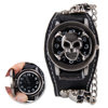 Foreign trade nostalgic hanging watch skull shape dial punk watch European and American belt punk watch