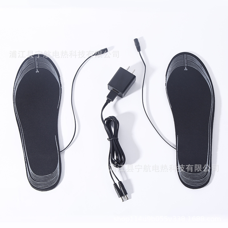 Factory Direct Supply of Heating Insoles USB Heating Insoles Washable Size Can Be Cut Eva Heated Insoles for Men and Women