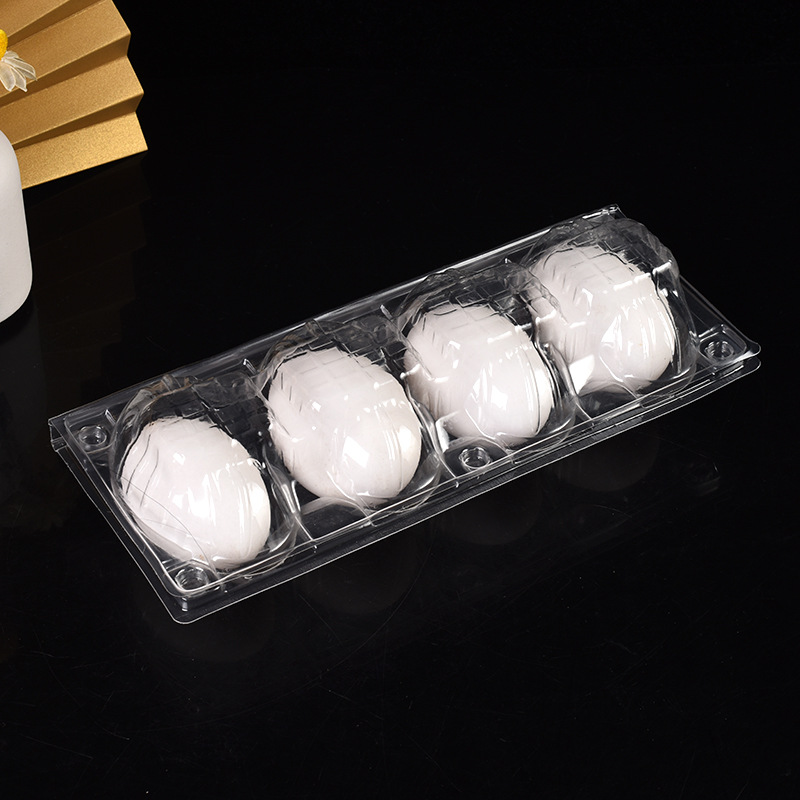 A large number of in stock manufacturers wholesale 4 goose egg holders for pvc transparent fresh food packaging box egg holders