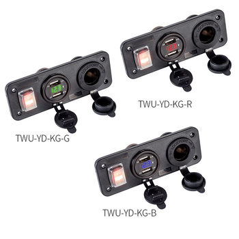 Car mobile phone charger 12/24v lighting furniture electrical appliances modified GM dual usb with digital display car charger