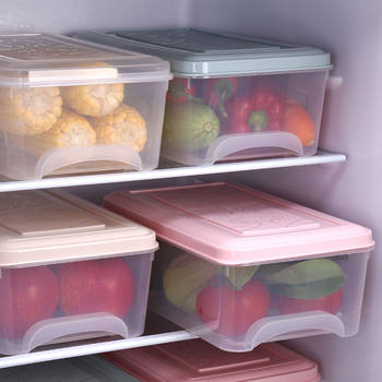 Japanese Style Refrigerator Storage Box Drawer Type Plastic Transparent New Food Freezer Kitchen Egg Storage Box