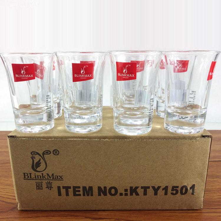 Lizun Transparent Glass Shot Glasses Bullet Glasses Spirits Glasses Thickened Liquor Glassware Manufacturer Direct Sales Glassware