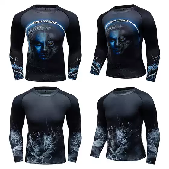 Men's Fall Long-Sleeve Athletic Compression Shirt for Running, Training & Workout – High-Stretch, Quick-Dry & Moisture-Wicking Top