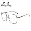 2022 New Blue Film Flat Mirror Large Frame Metal Frame Trendy Student Glasses Men's and Women's Stall Hot Selling Explosions