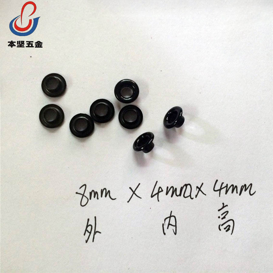 Manufacturer Supplies Copper and Iron Eyelets, Rivets for Denim Jackets, Round Colored Spray-Painted Eyelets
