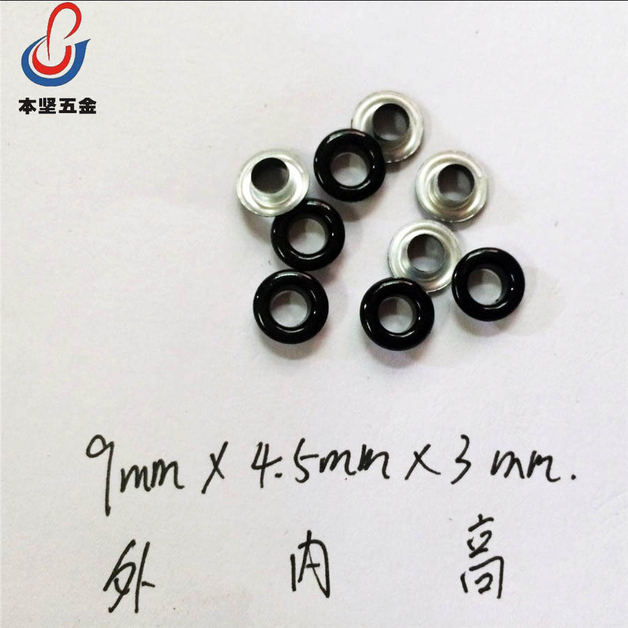 Manufacturer Supplies Copper and Iron Eyelets, Rivets for Denim Jackets, Round Colored Spray-Painted Eyelets