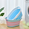 Folding Dirty Clothes Basket Laundry Storage Basket Bathroom Clothes Storage Basket Portable Storage Basket Household Folding Basin Wholesale