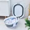 Folding Dirty Clothes Basket Laundry Storage Basket Bathroom Clothes Storage Basket Portable Storage Basket Household Folding Basin Wholesale