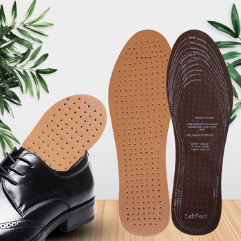 Factory Direct Sales Latex Insoles, Perforated, Soft, Breathable, Sweat-Absorbent, Cool in Summer, Latex Leather Insoles, Unisex