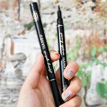 Han Ru Eyeliner Is Waterproof, Sweat-Proof, Non-Fading, Long-Lasting, Non-Smudged, Big-Eye Makeup, Beginner Eyelash Stamp Liquid Pen