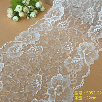 Lace lace manufacturers supply 22cm stretch lace women's underwear clothing accessories DIY accessories