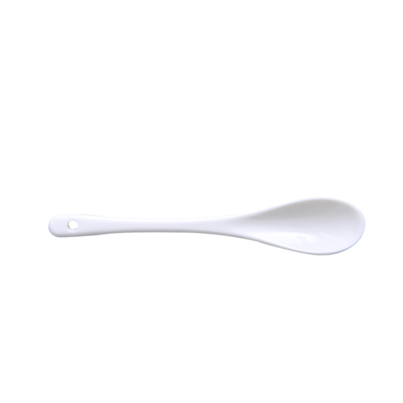 Factory direct 13CM ceramic coffee spoon seasoning stirring spoon wholesale advertising cup ceramic spoon wholesale