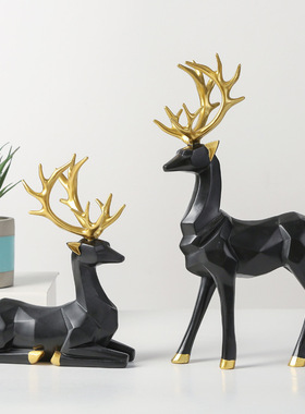 吸引客人的民宿房间装饰用品麋鹿