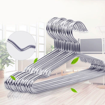 Stainless Steel Bold Non-Slip Seamless Clothes Rack Stall Windproof Household Baby Hanging Drying Rack Clothes Drying Rack Trouser Rack
