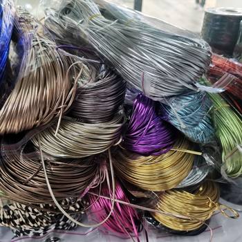 3mm four-fold pearlescent pu leather rope layering DIY accessories bracelet necklace wire leather rope cross-border jewelry factory direct sales