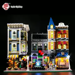 LP building block lighting compatible with Lego streetscape rally Plaza lighting 10255LED lighting lighting