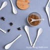 Factory direct 13CM ceramic coffee spoon seasoning stirring spoon wholesale advertising cup ceramic spoon wholesale