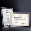 Certificate of Honor Authorization Certificate Business License Graduation Wedding Photo Studio Frame A4 Horizontal and Vertical Crystal Glass Photo Frame