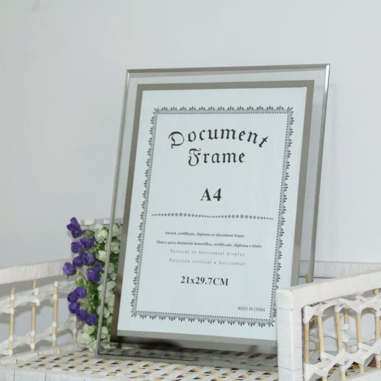 Certificate of Honor Authorization Certificate Business License Graduation Wedding Photo Studio Frame A4 Horizontal and Vertical Crystal Glass Photo Frame