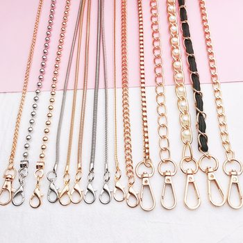 Metal Bag Chain Girls' Crossbody Phone Case Lanyard Lanyard Chain Lobster Clasp 110cm Golden Chain Shoulder Strap