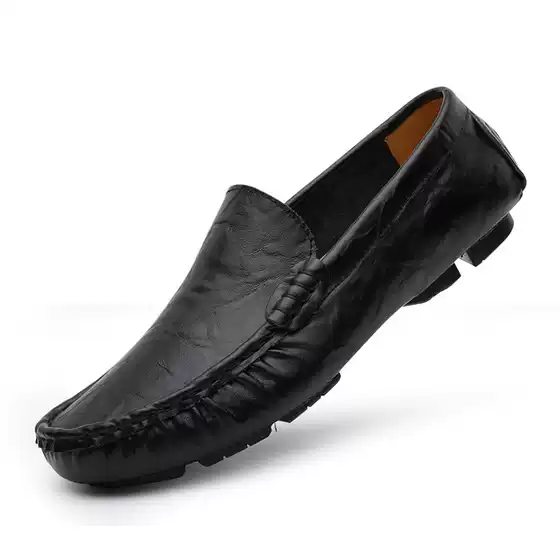 Extra large size 45 cowhide Bean shoes 46 soft sole 47 driving shoes 48 large size 49 50 small size 36 37 men's leather shoes