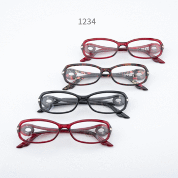 1234 fashion aunt glasses frame PC color printing big market for women glasses frame factory wholesale direct sales