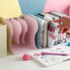 Kaba Bear Book Rack Telescopic Simple Student Book Holder Simple Book Holder Table Iron Desktop Bookshelf Macaron Color