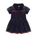 Horizontal skirt sapphire blue