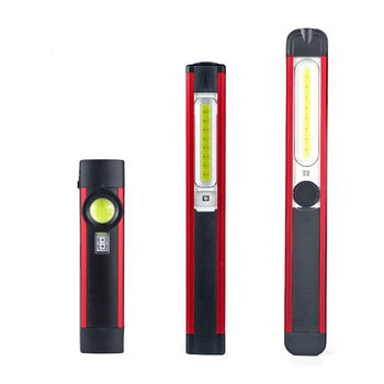 Cross-border new COB work light USB rechargeable magnet maintenance Light LED red light UV multifunctional waterproof flashlight