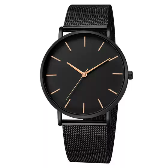 Factory Wholesale Hot Selling Europe and America Minimalist Fashion Men's Watch Mesh Steel Band Quartz Watch