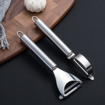 Factory direct creative household stainless steel peeling knife kitchen gadgets melon and fruit planing double potato peeling knife
