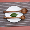 Wooden spoon acacia wood tableware Japanese fork wooden spoon suit household unpainted wooden spoon spoon spoon can be printed LOGO