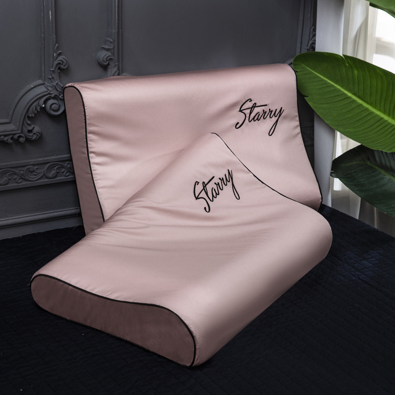 New Model - 60S Long-Staple Cotton Memory Latex Pillowcase 30Cmx50Cm/Piece, Skin-Friendly, Breathable and Anti-Mite