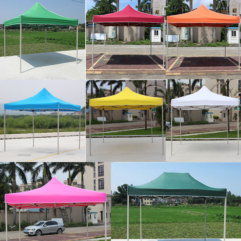 3*3户外活动广告遮阳棚雨蓬折叠帐篷四脚遮阳棚促销摆摊挡雨停车