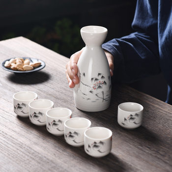 Japanese-style wine pot White wine set ceramic wine set 1 Pot 6 cups wholesale