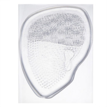 Half Size Pad Small Gift Wholesale Silicone Transparent Half Pad Anti-Pain Anti-Slip Forefoot Pad Adjustable Shoe Size Crystal Half Shoe