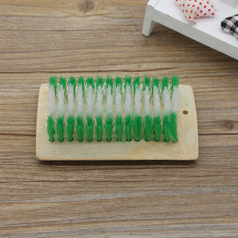 Washing brush plastic nylon bristle household bamboo board brush board brush wholesale
