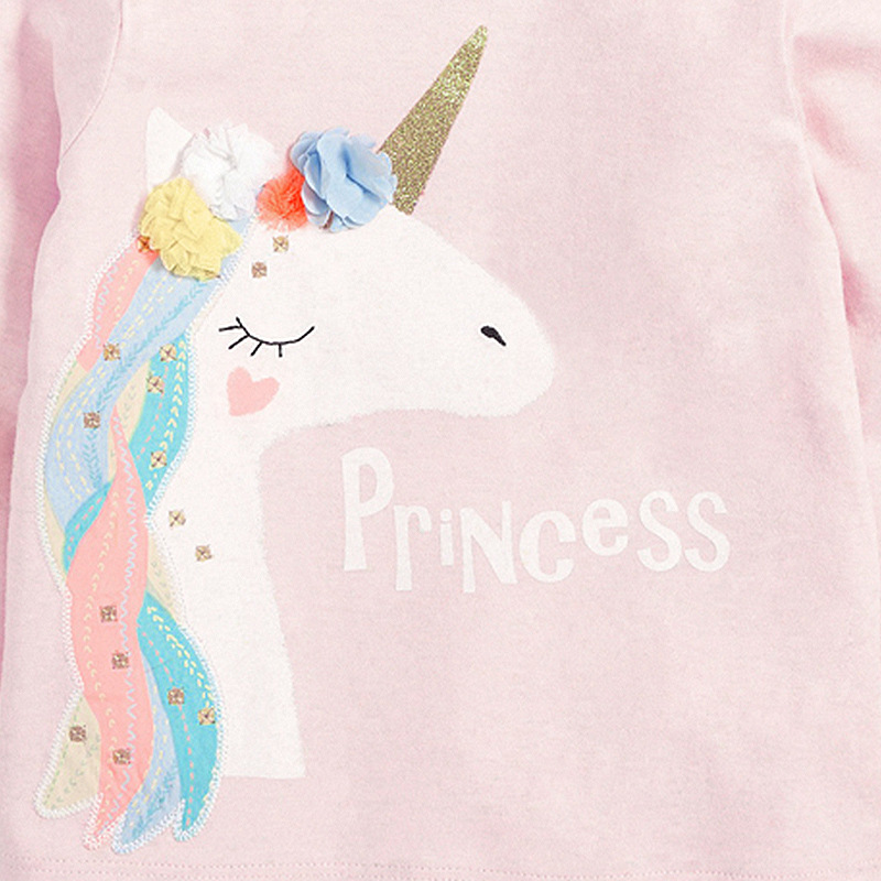 Manufacturer Wholesale Kids' T-shirt, New Autumn Children's Clothing Kids' T-shirt, Unicorn Girls' Long-sleeve T-shirt